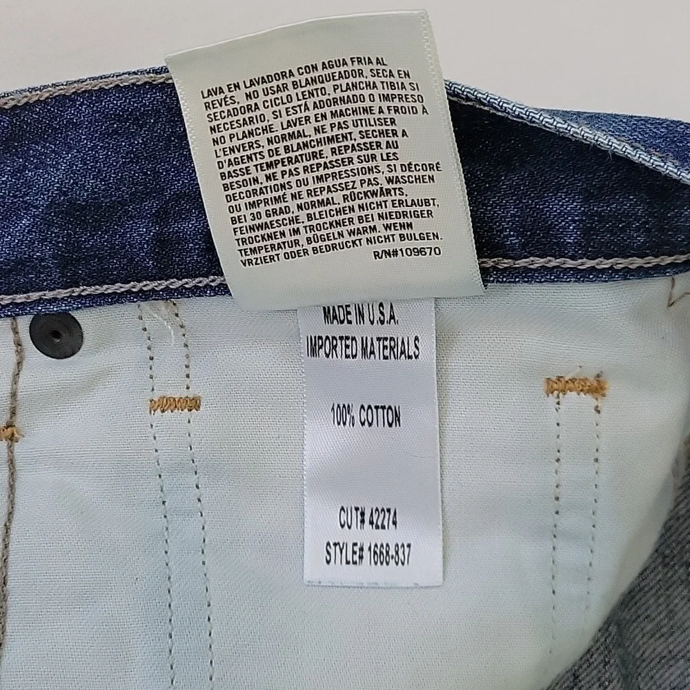 Citizens of Humanity GIA HIGH RISE ANKLE STRAIGHT LEG IN RESTLESS Size 27 Button - Picture 7 of 16